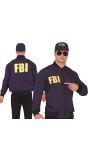Fbi set Politie Jas en Hoed Blauw Volwassenen