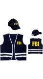 Fbi Vest met Cap Kind