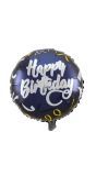 Feestelijk Happy Birthday Folieballon Blauw