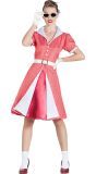 Fifties Kostuum Rood Dames