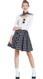 Fifties Kostuum Zwart Wit Dames