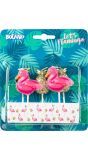 Flamingo Party Taart Kaarsjes