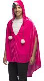 Flamingo Poncho Roze Volwassenen