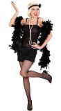 Flapper Jurk Zwart Roaring Jaren 20