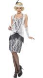 Flapper Kostuum Dames Zilver
