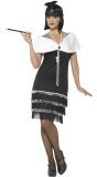 Flapper Kostuum Dames Zwart Wit