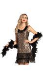 Flapper Pauw Pailletten Jurkje