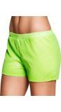 Flashy Pailletten Hotpants Neon Groen
