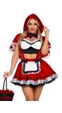 Flirty Miss Red Roodkapje Jurkje Dames