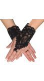 Florence Kanten Handschoenen Zwart