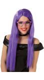 Florence Lange Paarse Pruik