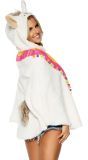 Fluffy Lama Poncho Dames