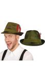 Fluwelen Groene Oktoberfest Hoed