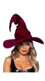 Fluwelen Heksen Hoed Burgundy