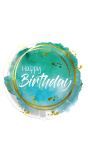 Folieballon Aquarelle Verjaardag