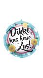 Folieballon Dikke Kus Lieve Zus 45cm