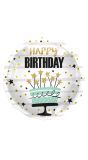 Folieballon Happy Birthday Taart met Sterren