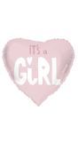 Folieballon Hartvormig Baby Girl