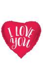 Folieballon Hartvormig I Love You