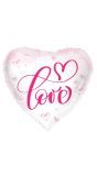 Folieballon Hartvormig Love