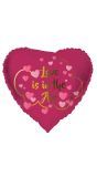 Folieballon Hartvormig Love In The Air