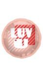 Folieballon Luv U Roze Valentijn