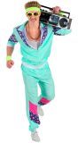Fout 80's Trainingspak Blauw Man
