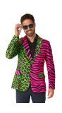 Foute Dierenprint Suitmeister Blazer Neon