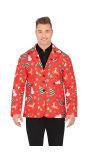Foute Kerst Blazer Heren Rood