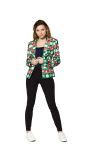 Foute Kerst Blazer Suitmeister Dames Groen