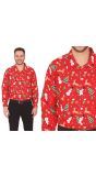 Foute Kerst Blouse Heren Rood