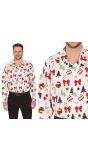 Foute Kerst Blouse Strikjes Heren