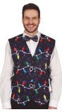 Foute Kerst Gilet Kerstlampjes Heren