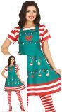 Foute Kerst Jurk Dames Gestreept