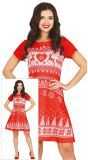 Foute Kerst Jurk Dames Rood