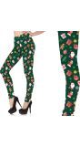 Foute Kerst Legging Dames Groen