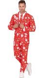 Foute Kerst Maatpak Heren Rood
