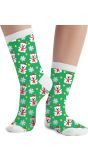 Foute Kerst Sokken Ijsberen Groen