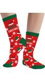 Foute Kerst Sokken Kerstmutsen Rood
