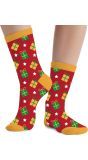 Foute Kerst Sokken Kind Cadeau Rood