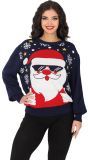Foute Kerst Trui Dames Kerstman Zonnebril