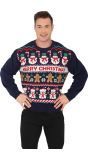 Foute Kerst Trui Heren Sneeuwpop