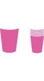 Foute Party Neon Roze Partybekers 240ml