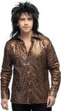 Foute Party Shirt Met Panterprint 80’s Look Heren