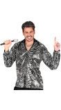 Foute Party Zilveren Disco Shirt Heren
