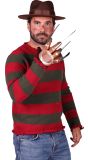 Freddy Krueger Kostuum Heren met Handschoen Halloween