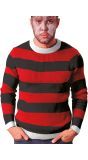 Freddy Krueger Trui Gestreept Heren