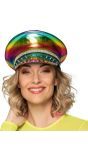 Gay Pride Regenboog Pet met Juwelen