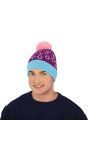 Gebreide Meerkleurige 90's Muts