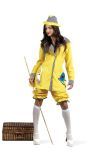 Geel Vrouwelijk Vissers Kostuum